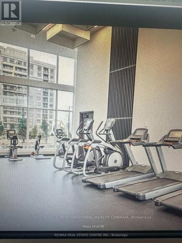 #3202 -4065 Confederation Pkwy, Mississauga, ON - Indoor Photo Showing Gym Room