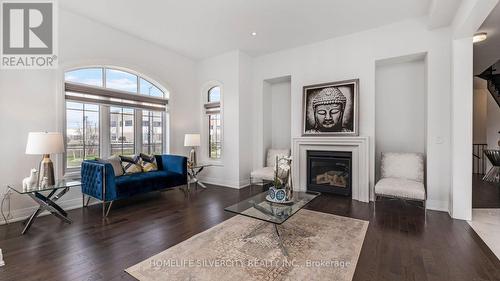 37 Jura Crescent, Brampton, ON - Indoor Photo Showing Living Room With Fireplace