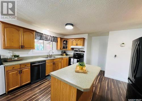 100 Burke Crescent, Swift Current, SK - Indoor Photo Showing Kitchen With Double Sink