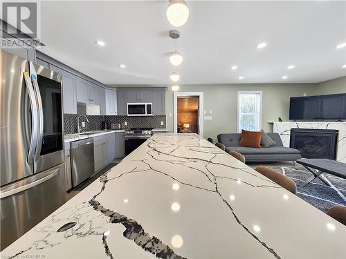 1256 Sunset Drive, South Bruce Peninsula, ON - Indoor Photo Showing Kitchen