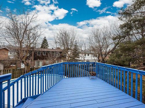 Patio - 16 Rue Hazelwood, Dollard-Des-Ormeaux, QC - Outdoor With Above Ground Pool