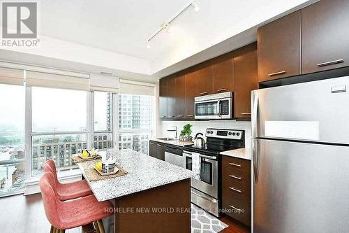 #1205 -365 Prince Of Wales Dr, Mississauga, ON - Indoor Photo Showing Kitchen With Stainless Steel Kitchen