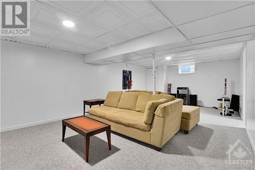 BASEMENT | family room open to numerous configurations - 1417 Duford Drive, Orleans, ON - Indoor Photo Showing Basement
