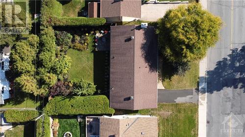 AERIAL VIEW | fully fenced with hedges on both sides - 1417 Duford Drive, Orleans, ON - Outdoor With View