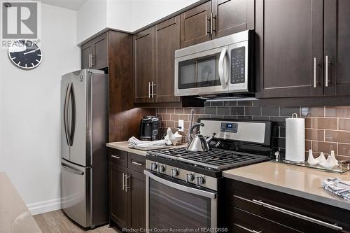250 Manning Unit# 502, Tecumseh, ON - Indoor Photo Showing Kitchen With Upgraded Kitchen