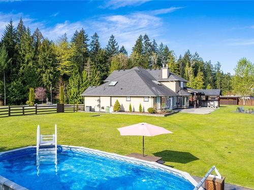 2710 Clover Close, Nanaimo, BC - Outdoor With Above Ground Pool With Backyard