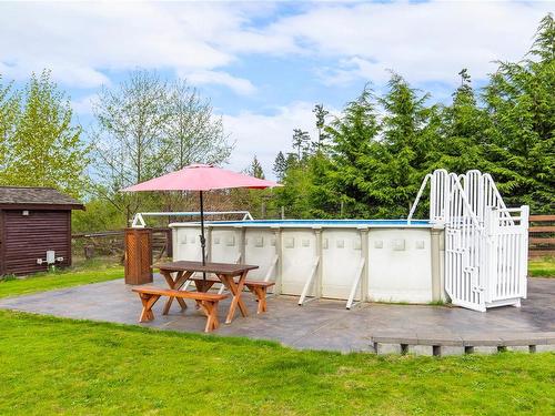 2710 Clover Close, Nanaimo, BC - Outdoor With Above Ground Pool With Backyard
