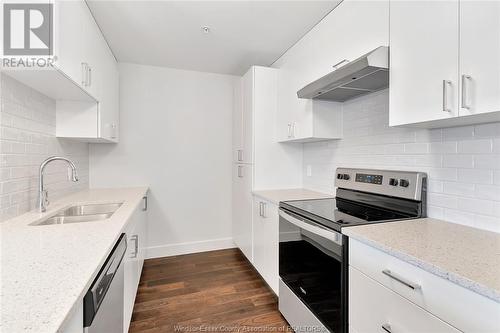 2550 Sandwich West Parkway Unit# 503, Lasalle, ON - Indoor Photo Showing Kitchen With Double Sink With Upgraded Kitchen