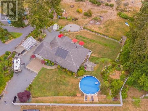 2108 Mahood Road, Powell River, BC - Outdoor With Above Ground Pool With View