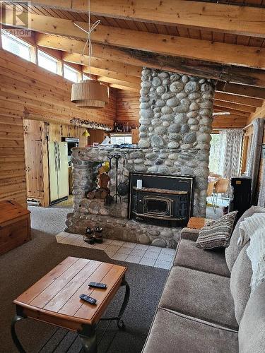 886 Camerons Rd, Mccarrel Lake, ON - Indoor Photo Showing Living Room With Fireplace