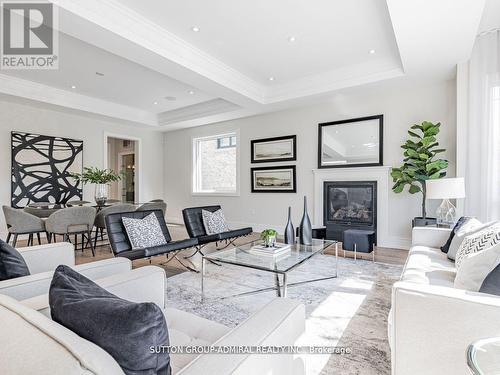476 Deloraine Ave, Toronto, ON - Indoor Photo Showing Living Room With Fireplace