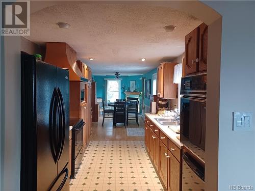 1170 555 Route, Richmond Settlement, NB - Indoor Photo Showing Kitchen With Double Sink