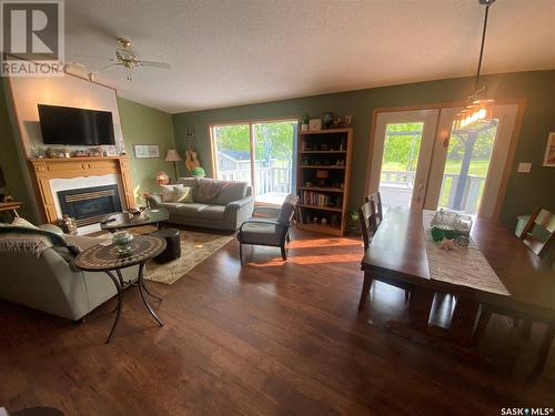 606 Heritage Lane, Good Spirit Acres, SK - Indoor Photo Showing Living Room With Fireplace