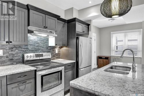 2059 Elphinstone Street, Regina, SK - Indoor Photo Showing Kitchen With Double Sink With Upgraded Kitchen