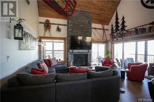 29 Terrance Way, Central Hainesville, NB - Indoor Photo Showing Living Room With Fireplace