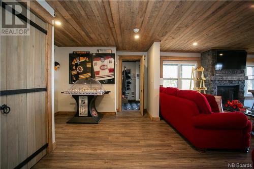 29 Terrance Way, Central Hainesville, NB - Indoor With Fireplace