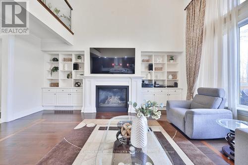 1841 Hindhead Rd, Mississauga, ON - Indoor Photo Showing Living Room With Fireplace