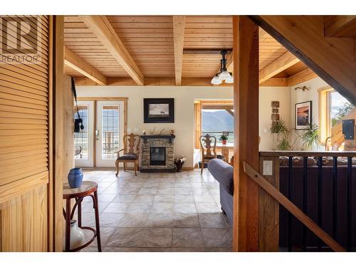 310 Grandview Bench Road, Grindrod, BC - Indoor With Fireplace