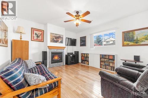 1295 Joseph Drouin Avenue, Orleans, ON - Indoor Photo Showing Living Room With Fireplace
