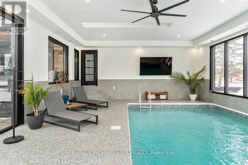 314 Brant School Road, Brantford, ON - Indoor Photo Showing Other Room With In Ground Pool