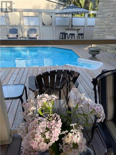 1744 Windle Drive, Sudbury, ON - Outdoor With In Ground Pool With Deck Patio Veranda