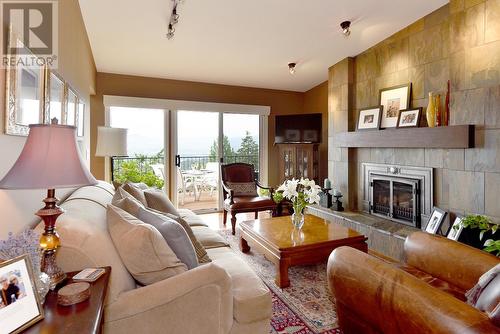 1837 Shaleridge Place, West Kelowna, BC - Indoor Photo Showing Living Room With Fireplace