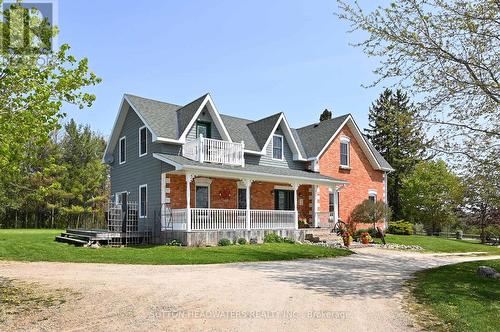 114520 27/28 Sideroad, East Luther Grand Valley, ON - Outdoor With Deck Patio Veranda With Facade