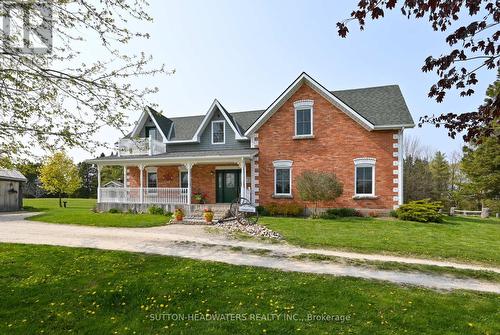 114520 27/28 Sideroad, East Luther Grand Valley, ON - Outdoor With Deck Patio Veranda With Facade