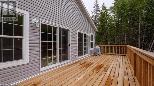 Spacious private deck - 147 Dorcas Bay Road, Northern Bruce Peninsula, ON - Outdoor With Deck Patio Veranda With Exterior