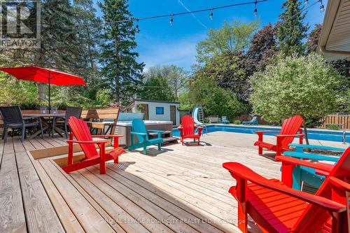 9 Heather Avenue, Guelph, ON - Outdoor With In Ground Pool With Deck Patio Veranda