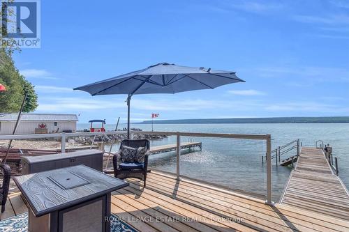 239 Mallory Beach Road, South Bruce Peninsula, ON - Outdoor With Body Of Water With Deck Patio Veranda With View