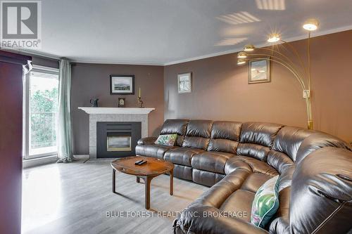 #307 -2228 Trafalgar St, London, ON - Indoor Photo Showing Living Room With Fireplace
