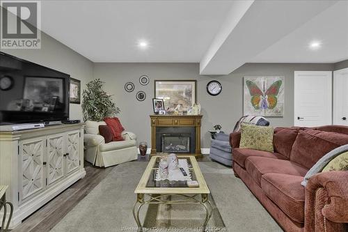389 Brunmar Crescent, Lakeshore, ON - Indoor Photo Showing Living Room With Fireplace