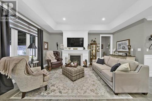 389 Brunmar Crescent, Lakeshore, ON - Indoor Photo Showing Living Room With Fireplace