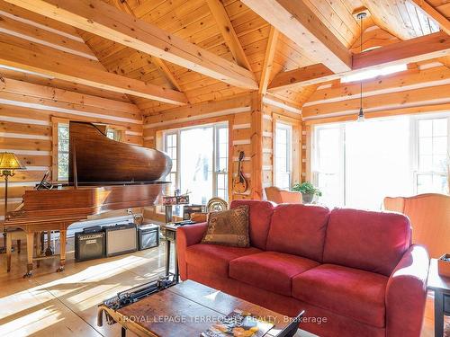 12593 Dunbar Rd, Cramahe, ON - Indoor Photo Showing Living Room With Fireplace