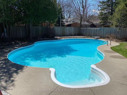218 Elizabeth St, Orangeville, ON - Outdoor With In Ground Pool With Backyard