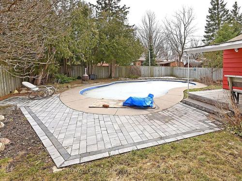 218 Elizabeth St, Orangeville, ON - Outdoor With In Ground Pool With Backyard