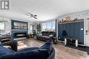 4 Saskatchewan Avenue, Tuxford, SK  - Indoor Photo Showing Living Room With Fireplace 
