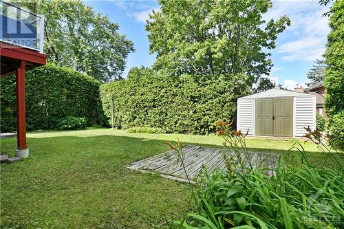 Back yard with storage shed - 6 Curran Street, Ottawa, ON - Outdoor
