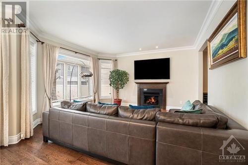 369 Bamburgh Way, Ottawa, ON - Indoor Photo Showing Living Room With Fireplace