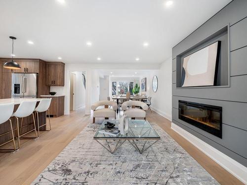 34 Kirkdene Dr, Toronto, ON - Indoor With Fireplace