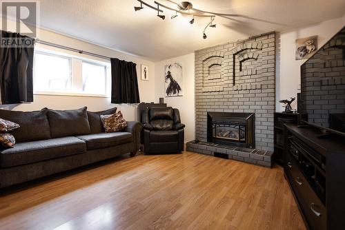 305 Killoren Crescent, Prince George, BC - Indoor Photo Showing Living Room With Fireplace