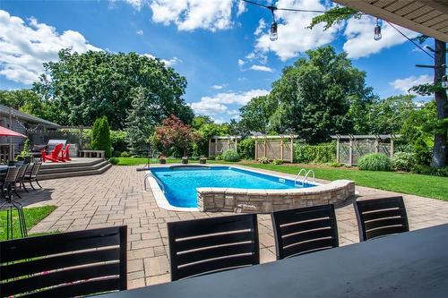 721 Courtland Place, Burlington, ON - Outdoor With In Ground Pool With Deck Patio Veranda With Backyard
