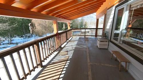 120 Burton Cross Road, Burton, BC - Outdoor With Deck Patio Veranda With Exterior