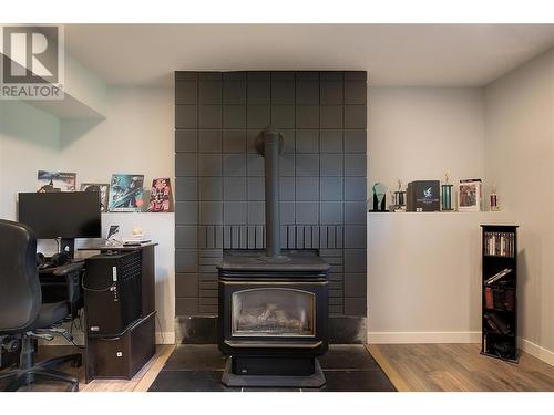 10311 Monte Bella Road, Lake Country, BC - Indoor Photo Showing Office With Fireplace