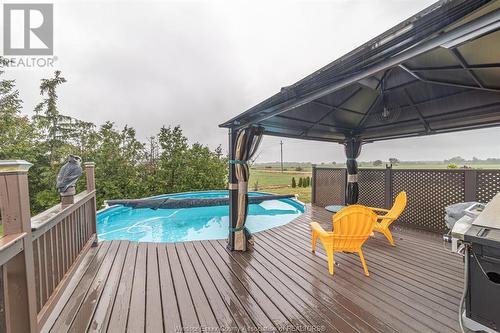 8901 8Th Concession, Essex, ON - Outdoor With Above Ground Pool With Deck Patio Veranda