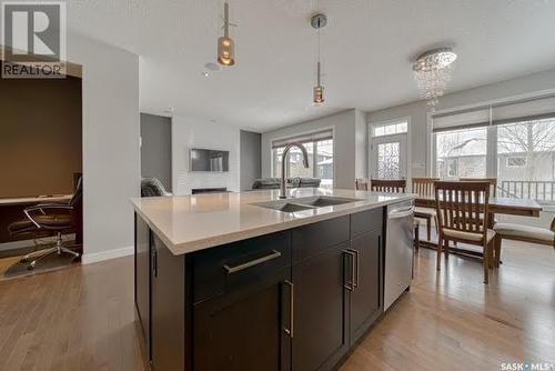 3961 Sandhill Crescent, Regina, SK - Indoor Photo Showing Kitchen With Double Sink