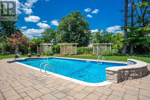 721 Courtland Pl, Burlington, ON - Outdoor With In Ground Pool With Deck Patio Veranda With Backyard