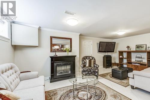 49 Graystone Gdns, Toronto, ON - Indoor Photo Showing Living Room With Fireplace