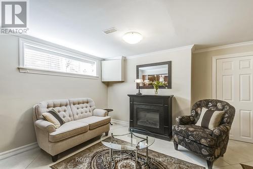 49 Graystone Gardens, Toronto, ON - Indoor Photo Showing Living Room With Fireplace